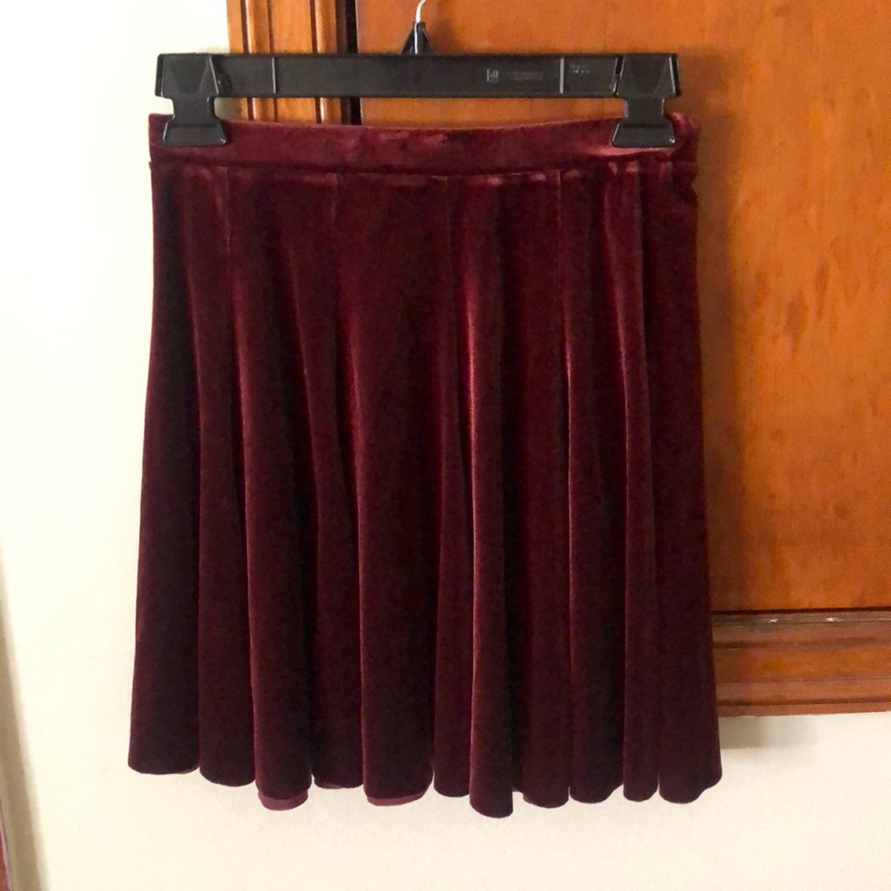Kimchi blue velvet skirt